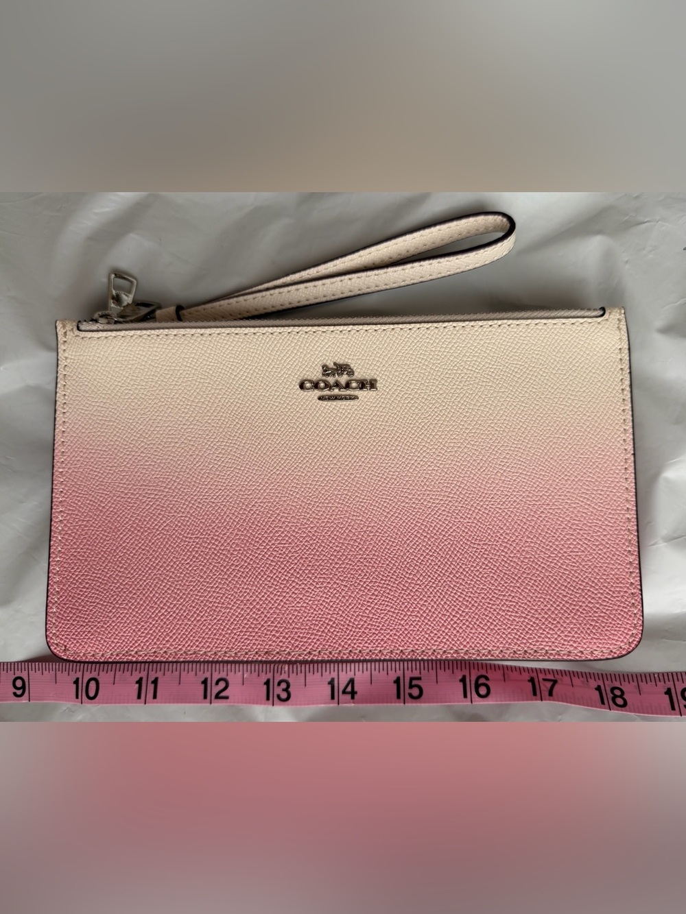 Coach Ombre Pink Double Zip Wristlet Clutch Wallet - NEW in Original Packaging